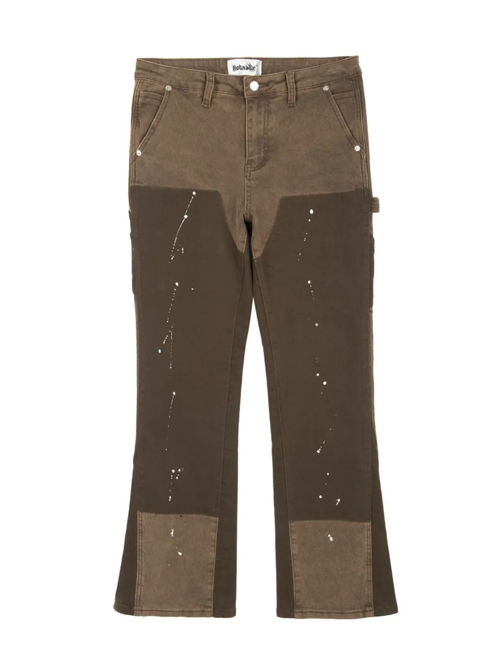 Men's Contrast Washed Bootcut Jeans, image 12