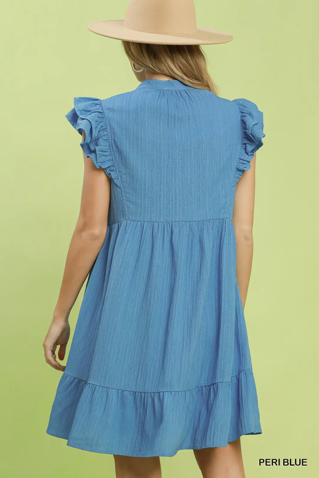Ruffle Sleeve Babydoll Dress, image 3