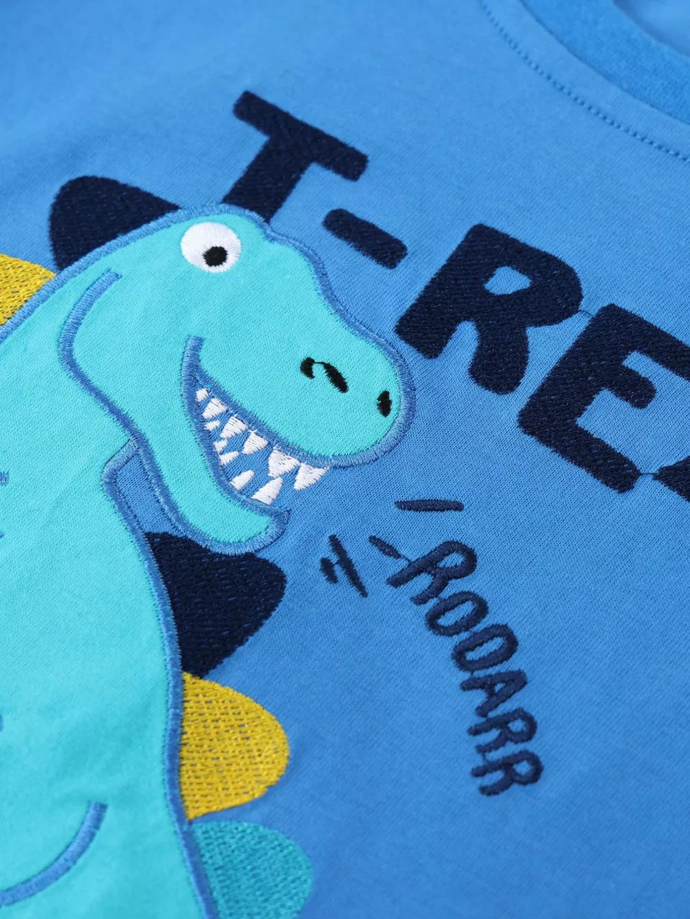 Children's Dinosaur Embroidered T-Shirt and Shorts Set, image 4