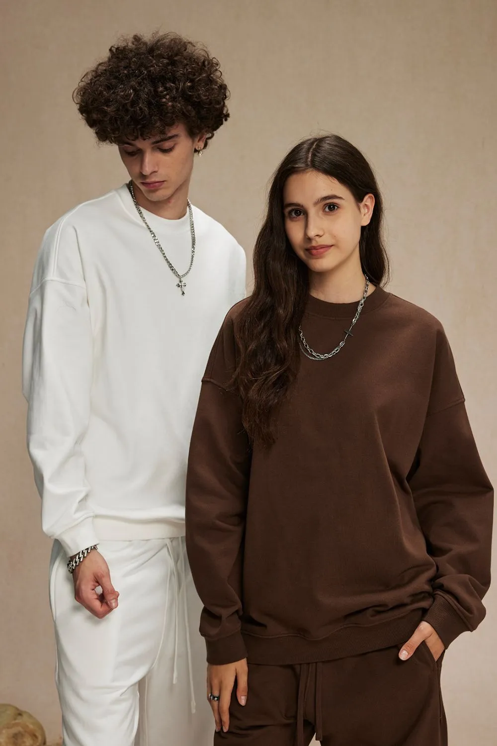 Men's Round Neck Long Sleeve Sweatshirt, image 17