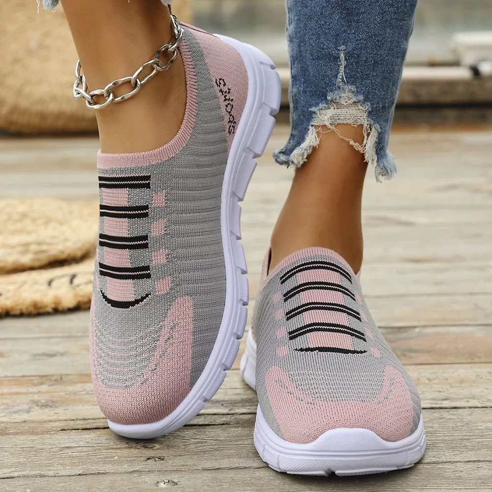 Mesh Round Toe Sneakers, image 6