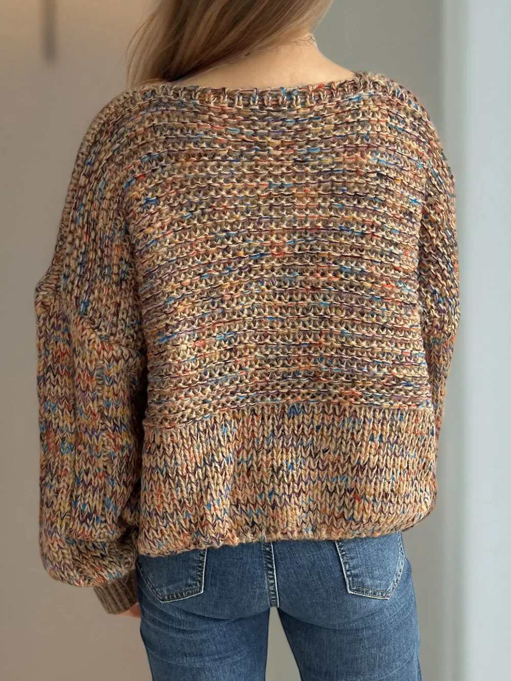 Dropped Shoulder Long Sleeve Sweater, image 15
