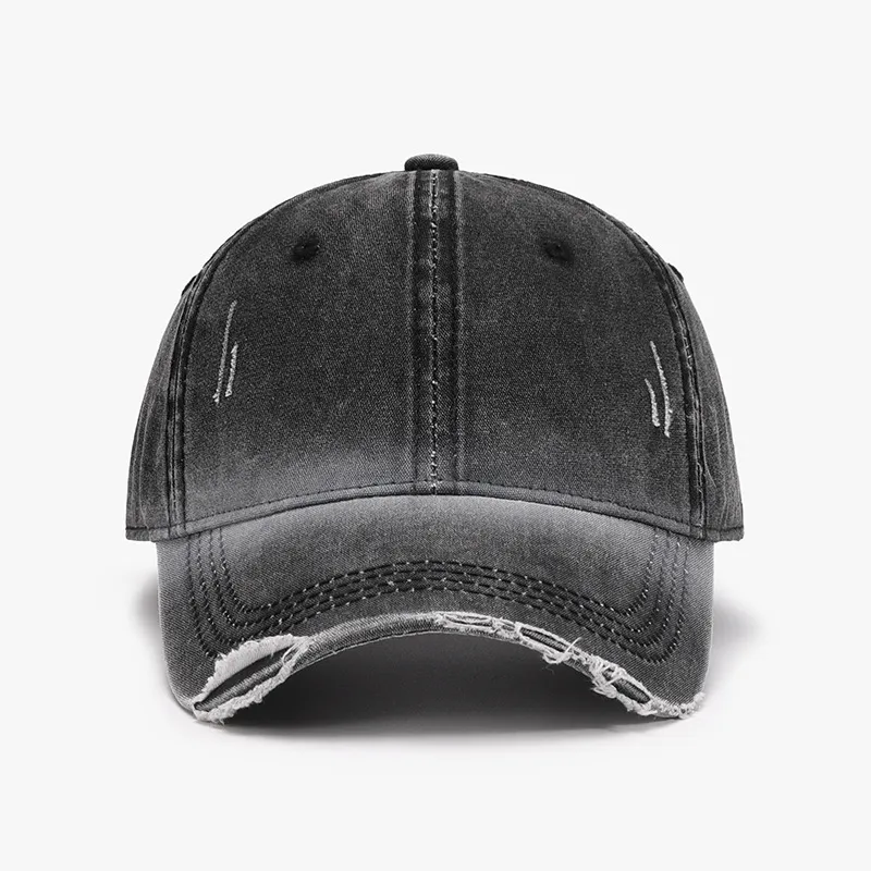 Distressed Washed Adjustable Baseball Cap, image 9