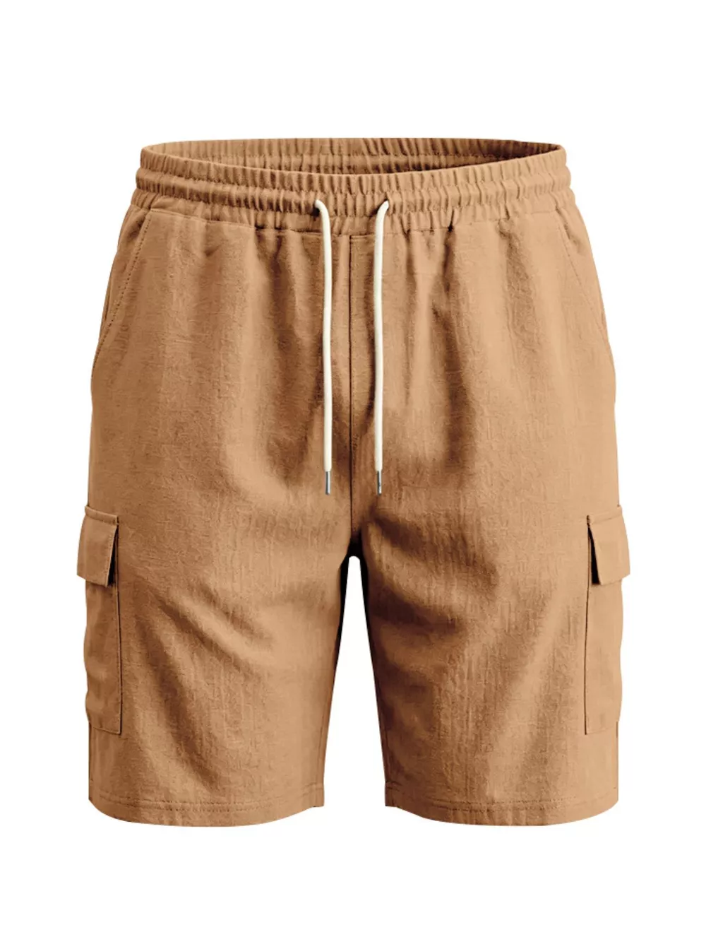 Men's Plus Size Casual Cargo Shorts with Drawstring Waist, image 6