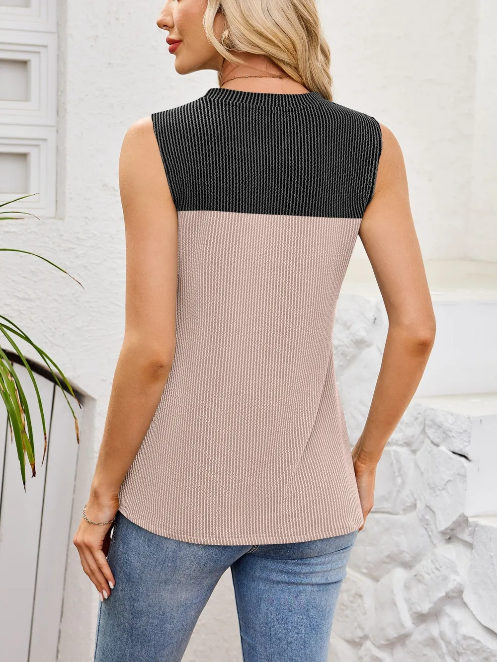 Textured Round Neck Tank, image 14