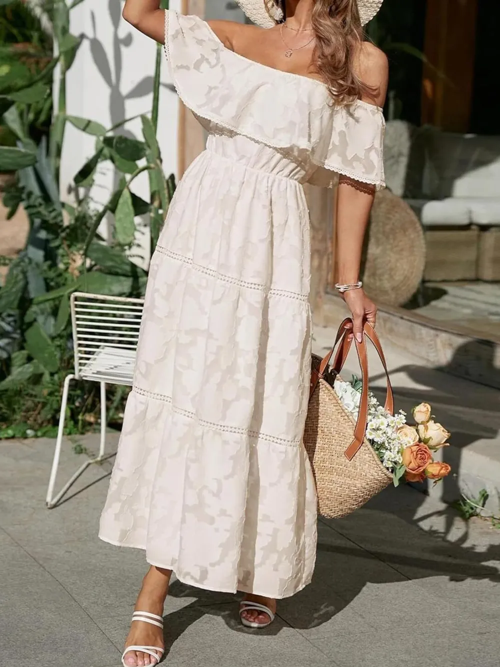 Ruched Off Shoulder Short Sleeve Midi Dress, image 17
