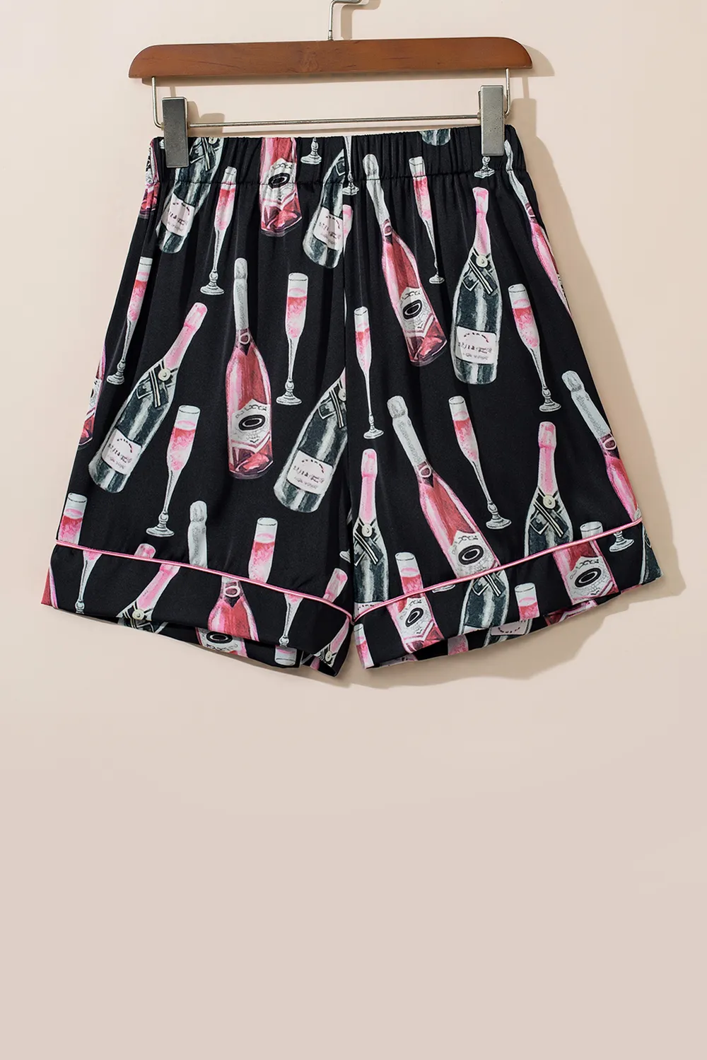 Champagne Print Short Sleeve Top and Shorts Set, image 10