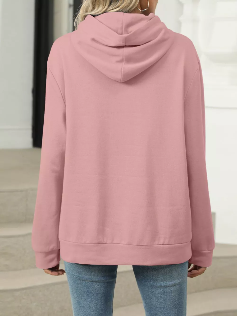 Kangaroo Pocket Long Sleeve Hoodie, image 19