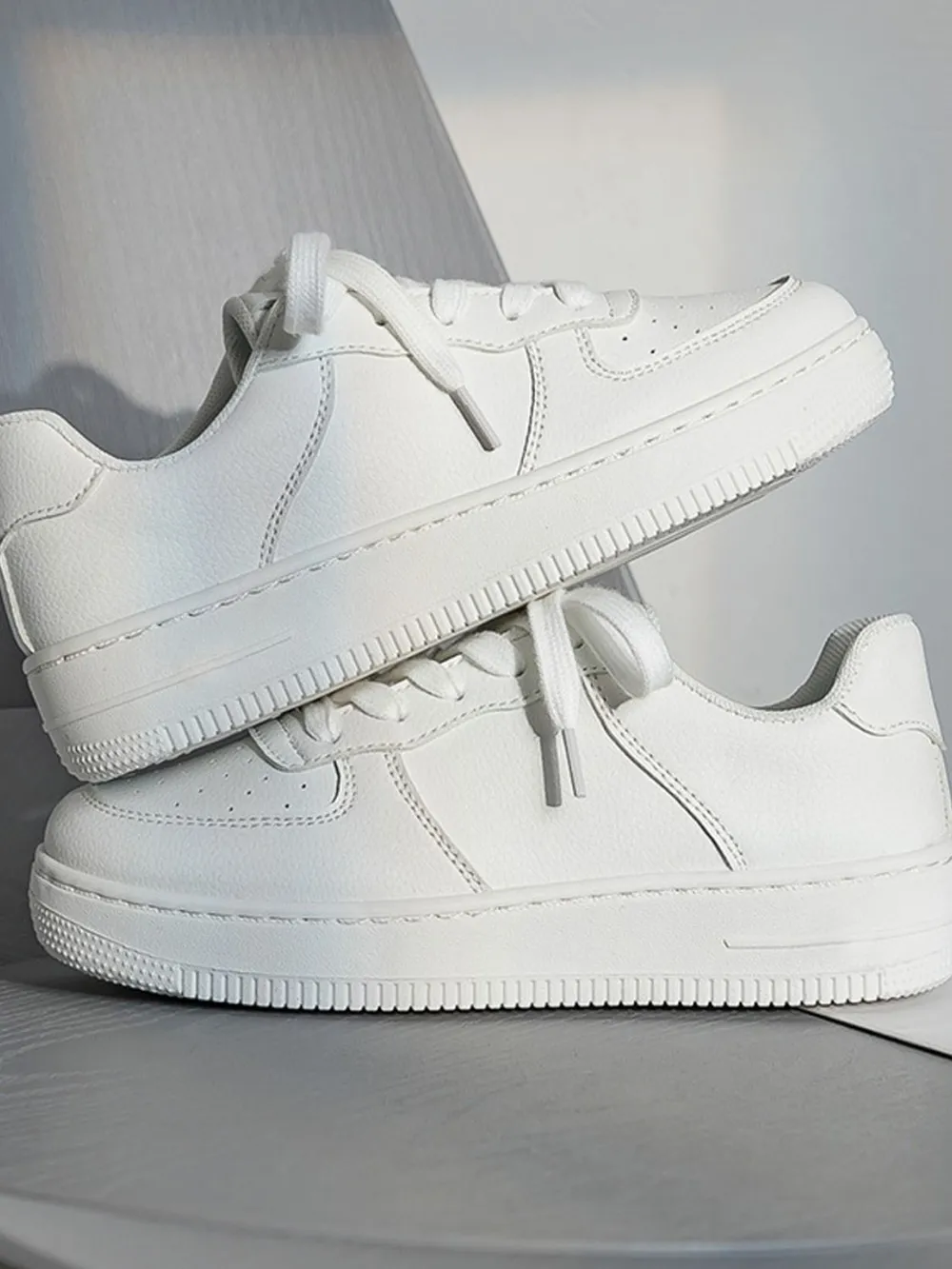 Lace Up Round Toe Platform Shoes, image 5