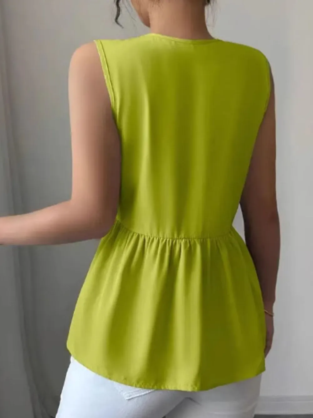 Tie Front Sleeveless Blouse, image 5
