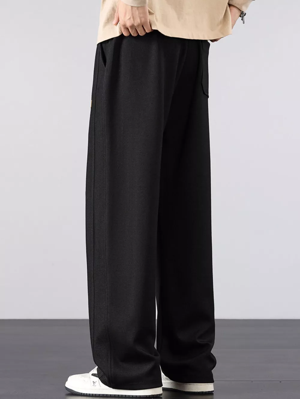 Men's Plus Size Casual Loose Fit Drawstring Pants, image 2