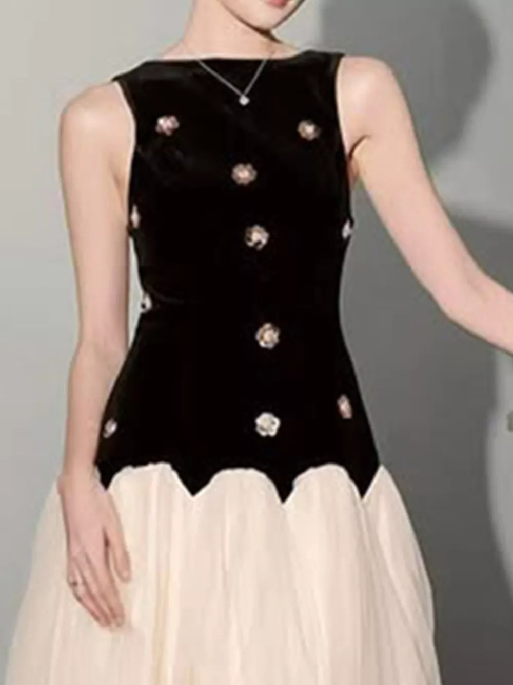 Sleeveless Tulle Maxi Dress, image 2