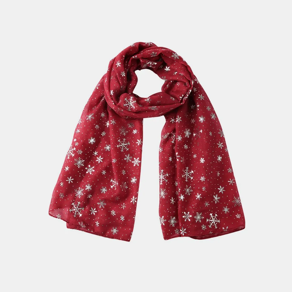 Thermal Snowflakes Polyester Scarf, image 2