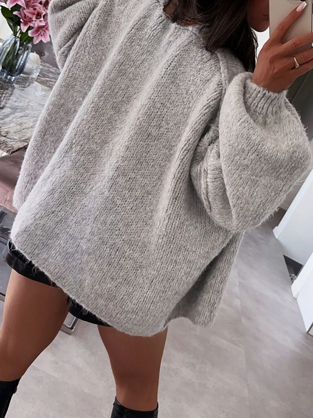 Open Front Dropped Shoulder Cardigan, image 14
