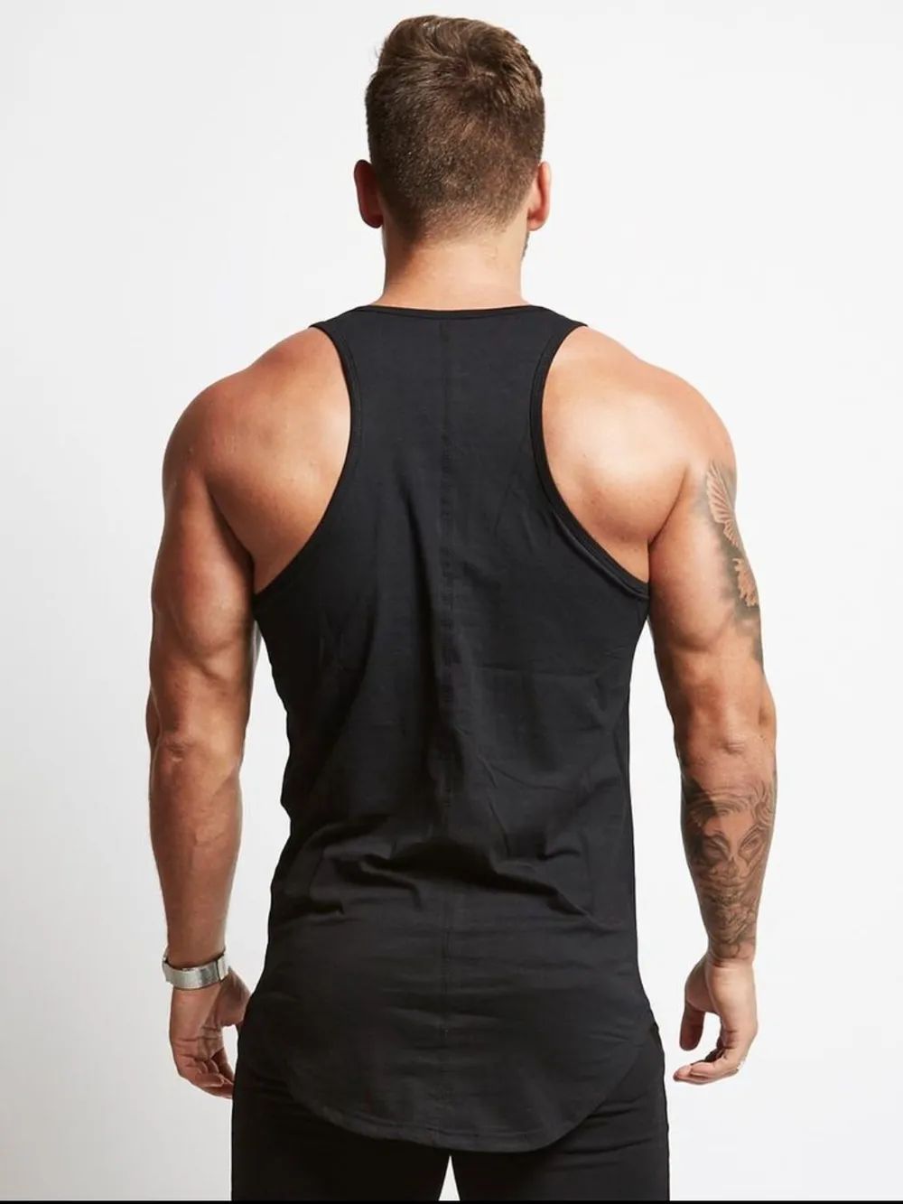 Men's Round Neck Racerback Tank, image 4