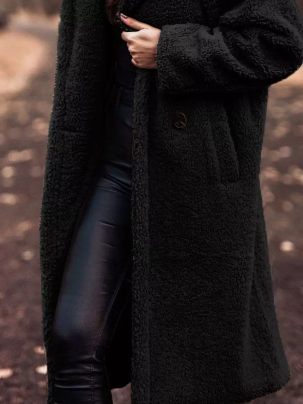 Teddy Bear Hooded Longline Outerwear, image 24