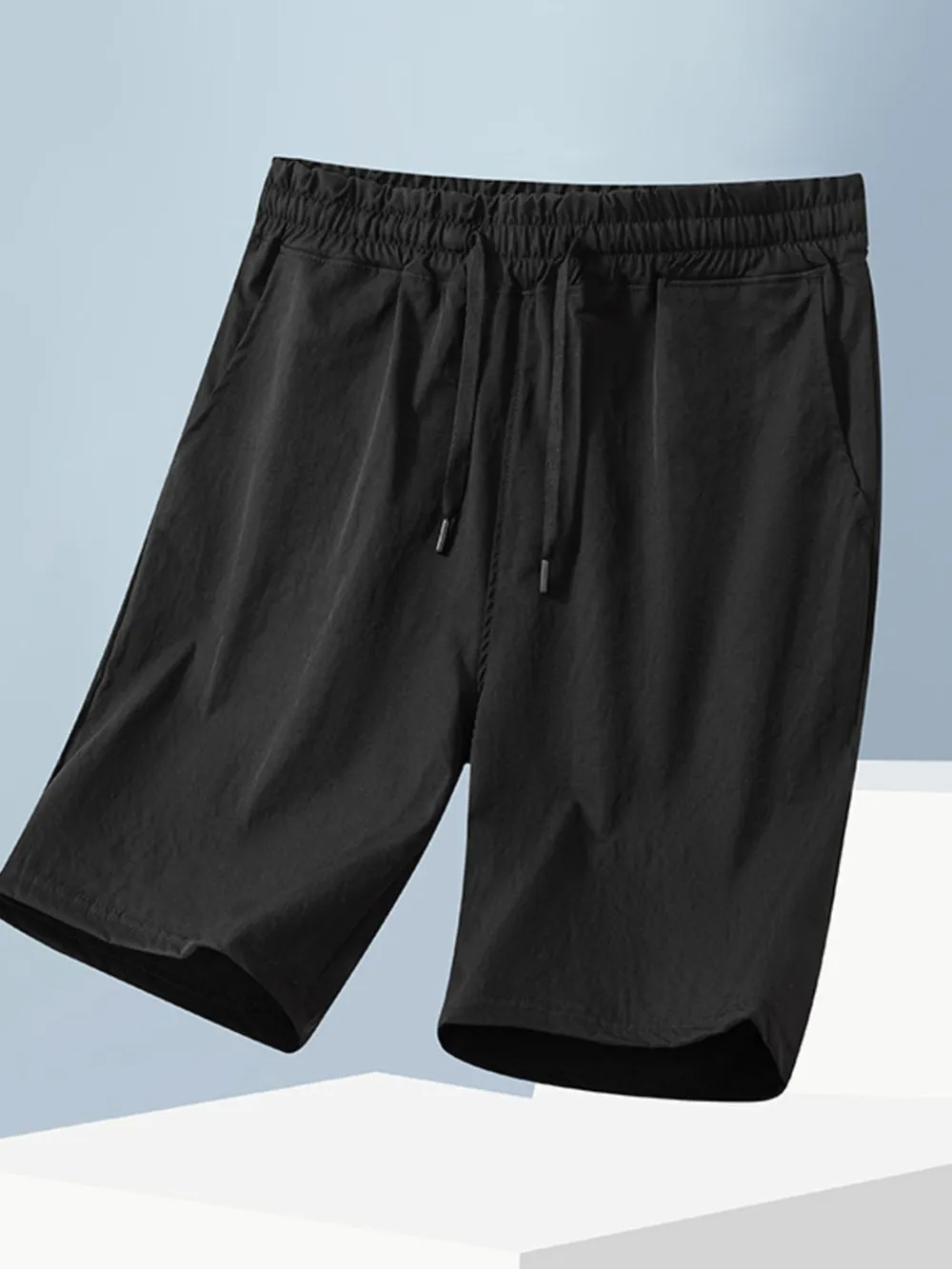 Men's Plus Size Casual Drawstring Shorts, image 2