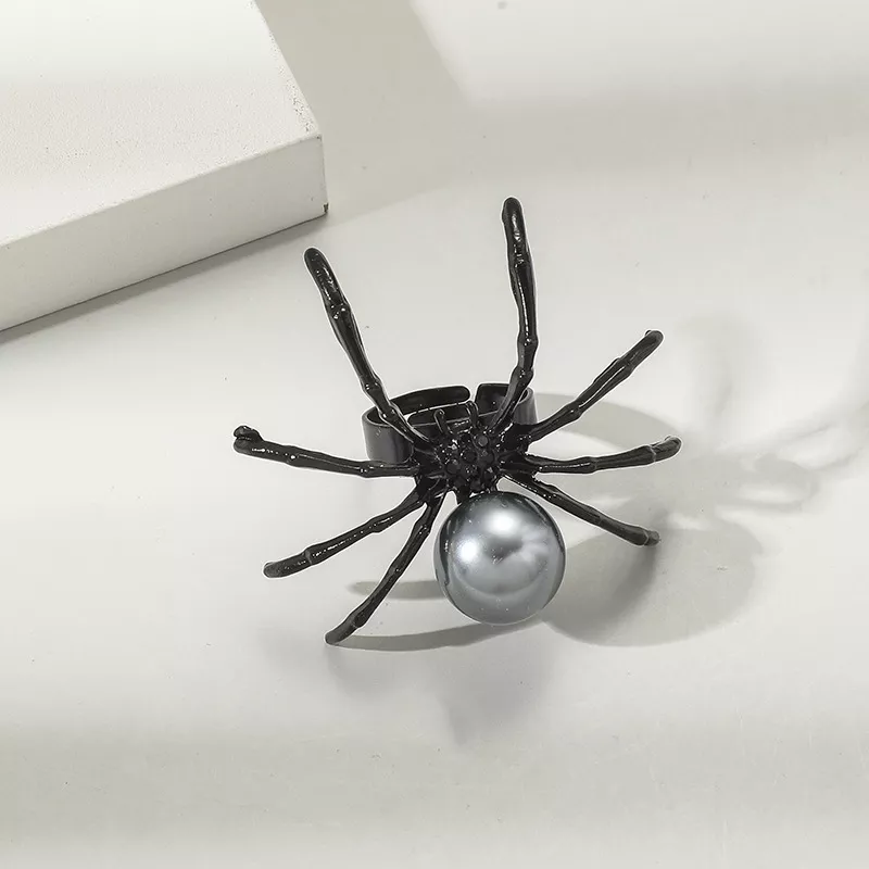 Halloween Spider Pearl Ring, image 3