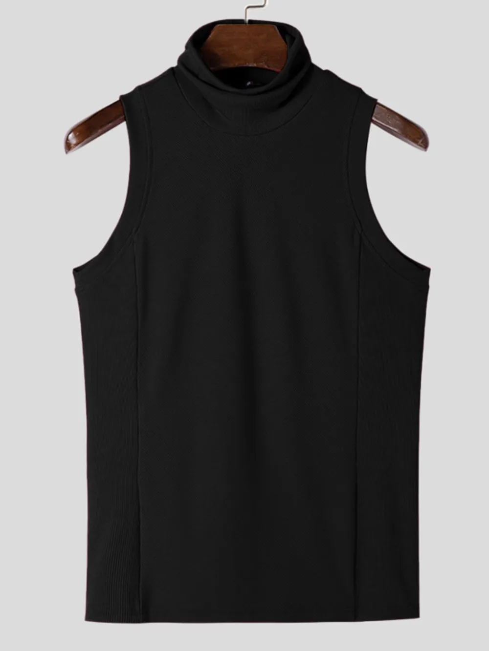Men's Full Size Turtleneck Slim Tank Plus Size, image 6