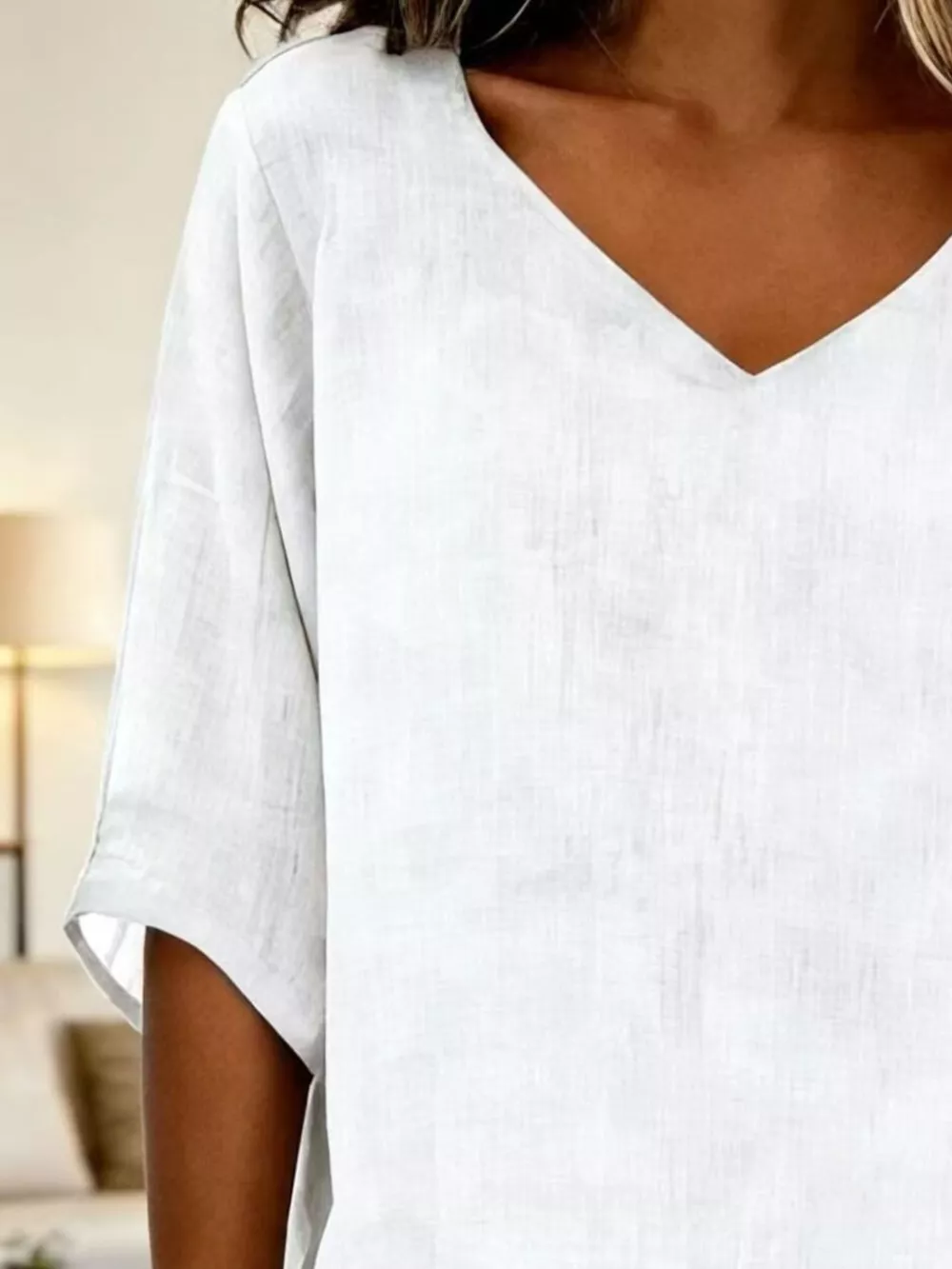 V-Neck Casual T-Shirt, image 6