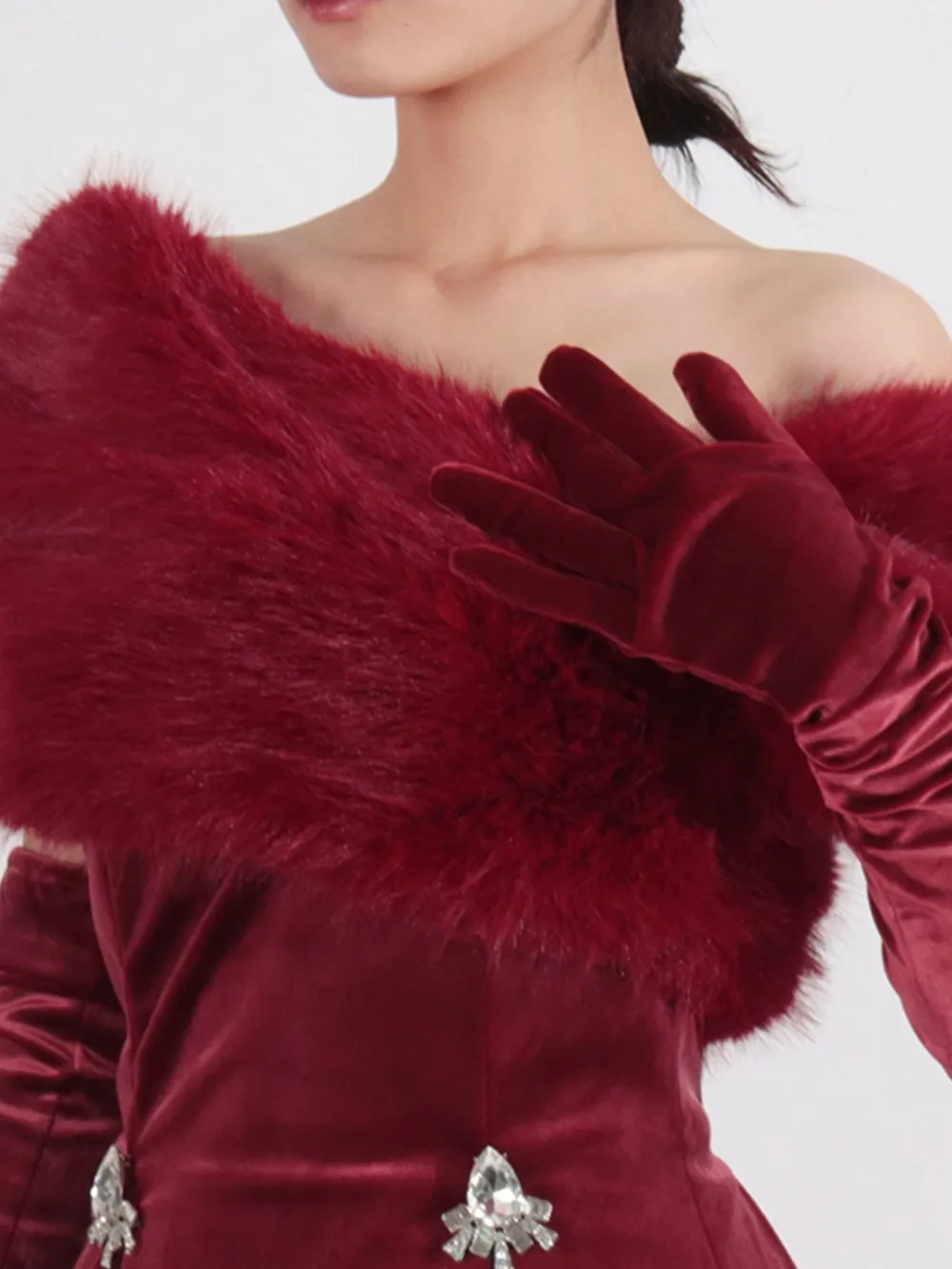 Fuzzy Off Shoulder Mini Dress, image 7