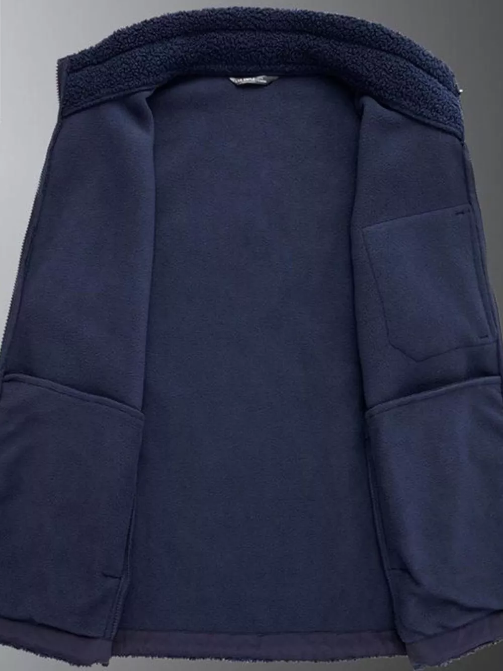 Men's Plus Size Zip Up Vest with Pockets, image 4