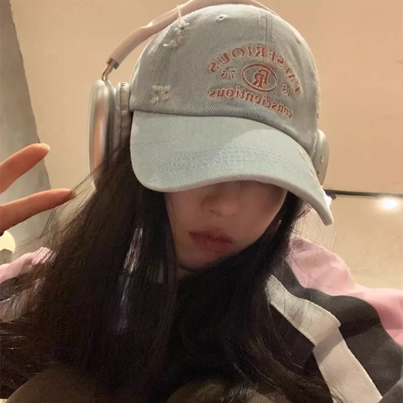 Embroidered Distressed Baseball Cap, image 3