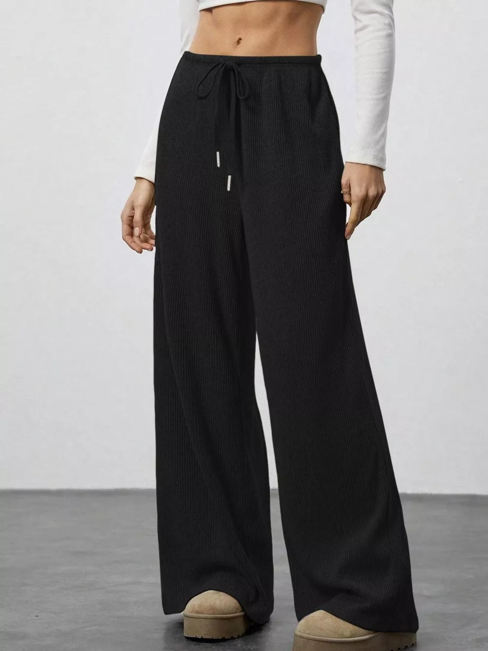 Relaxed Fit Wide Leg Pants, image 21