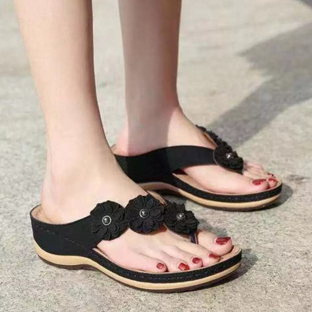 Toe Post Wedge Sandals, image 9