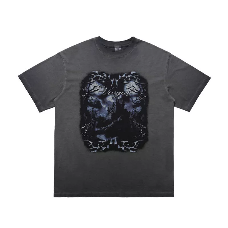 Men's Vintage Washed Graphic Oversized T-Shirt, image 6