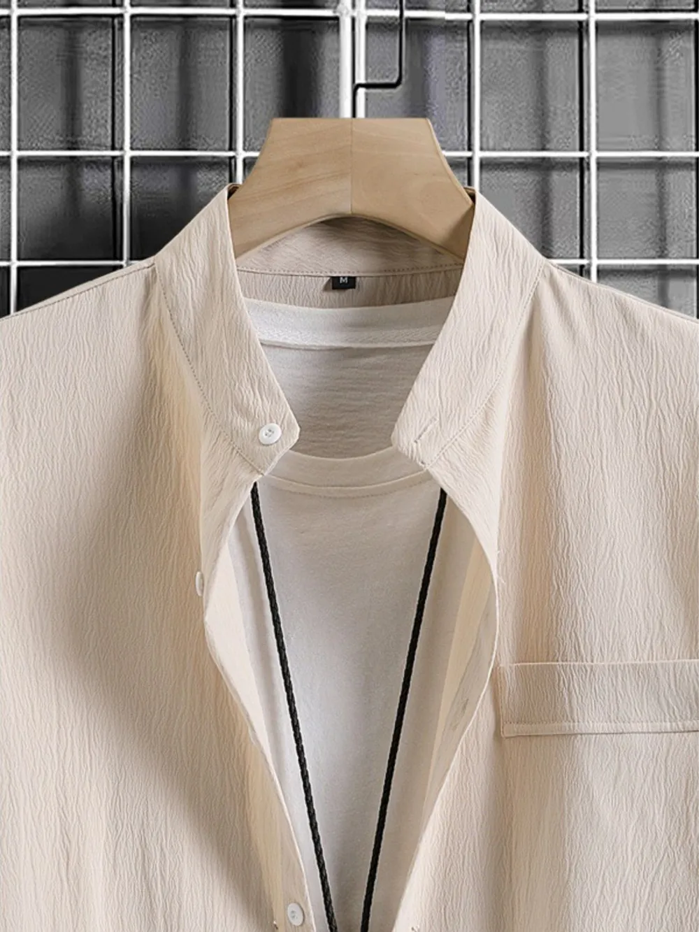 Men's Button Up Short Sleeve Shirt, image 3