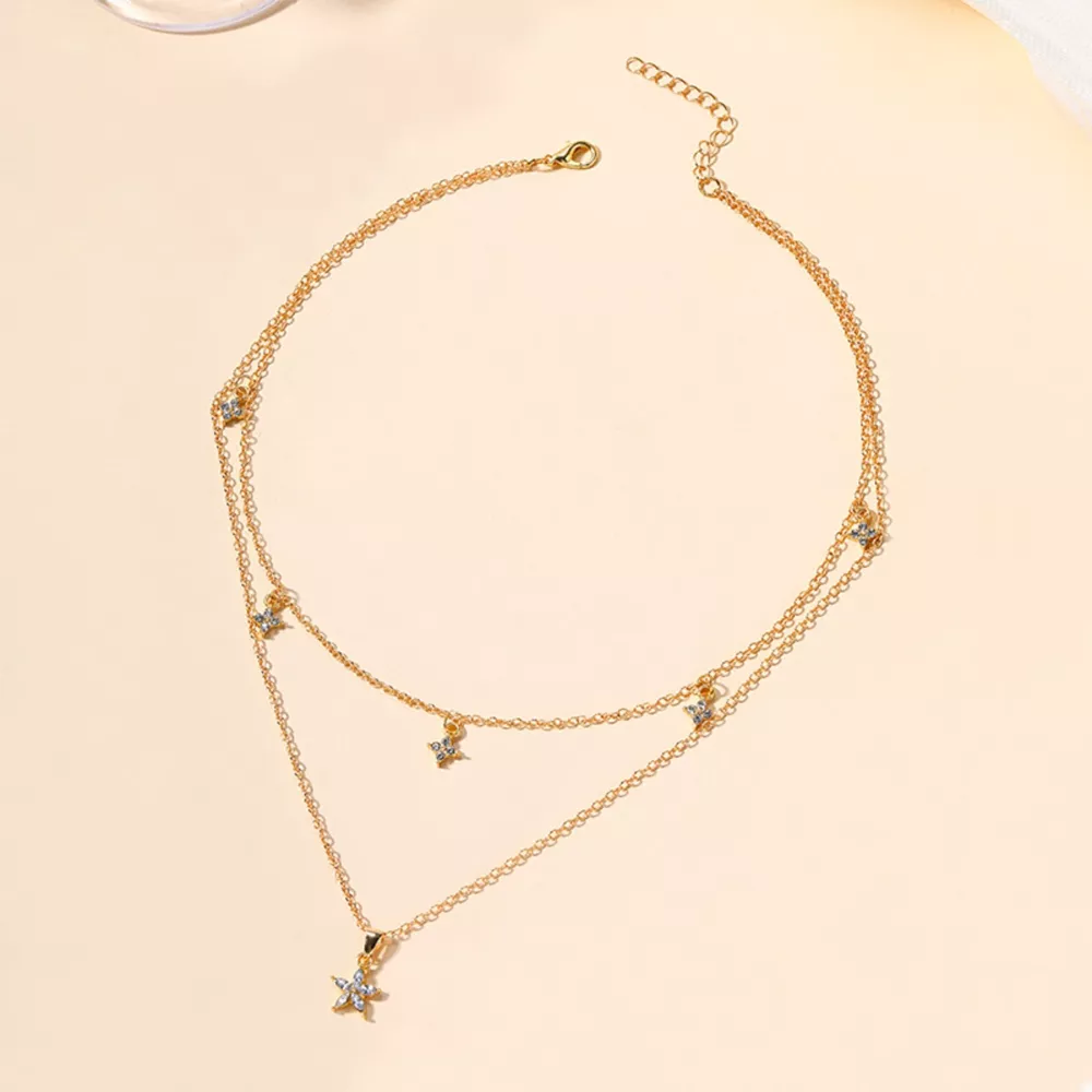 Double Layered Pendant Necklace, image 3