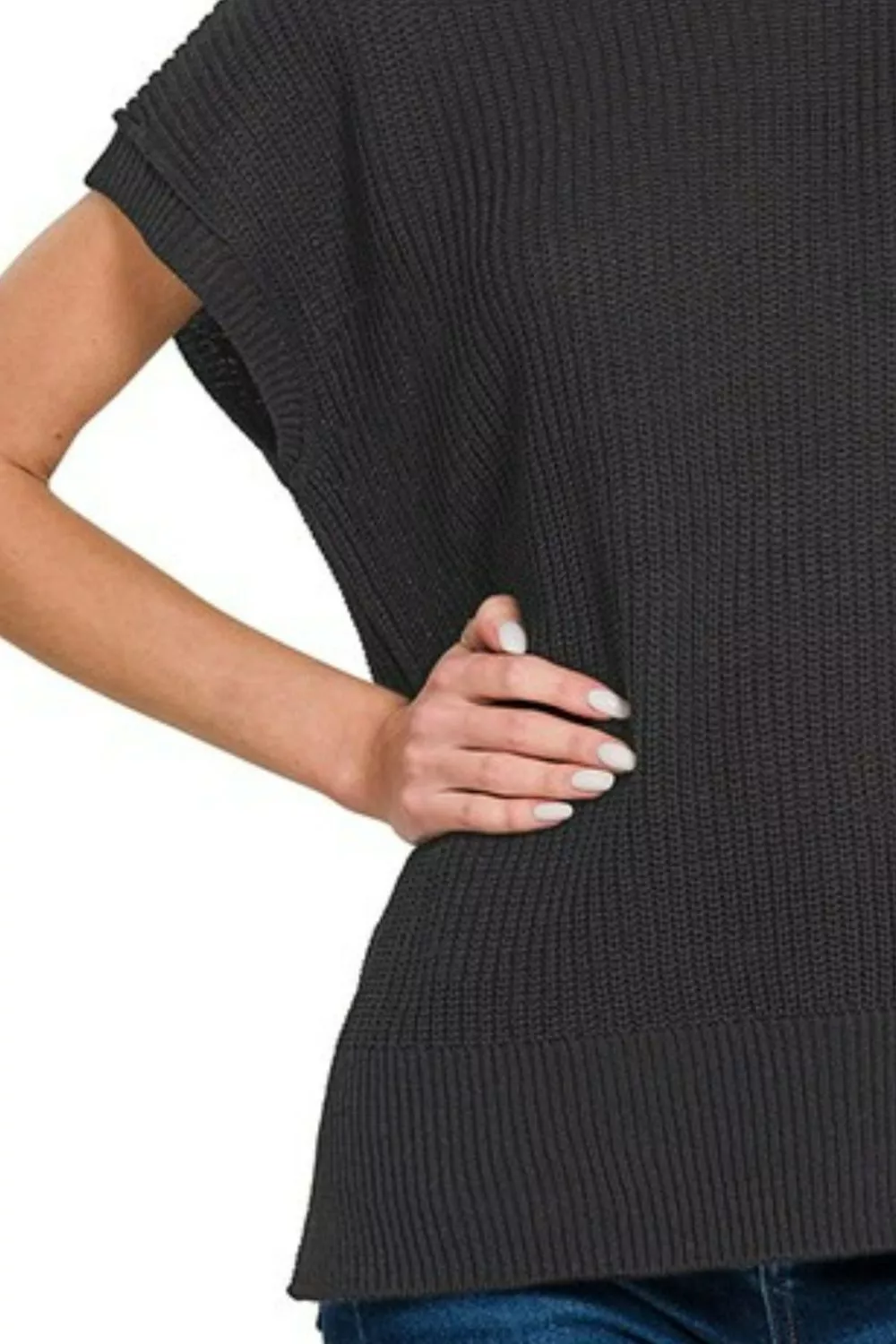 Oversized Crew Neck Sweater, image 3