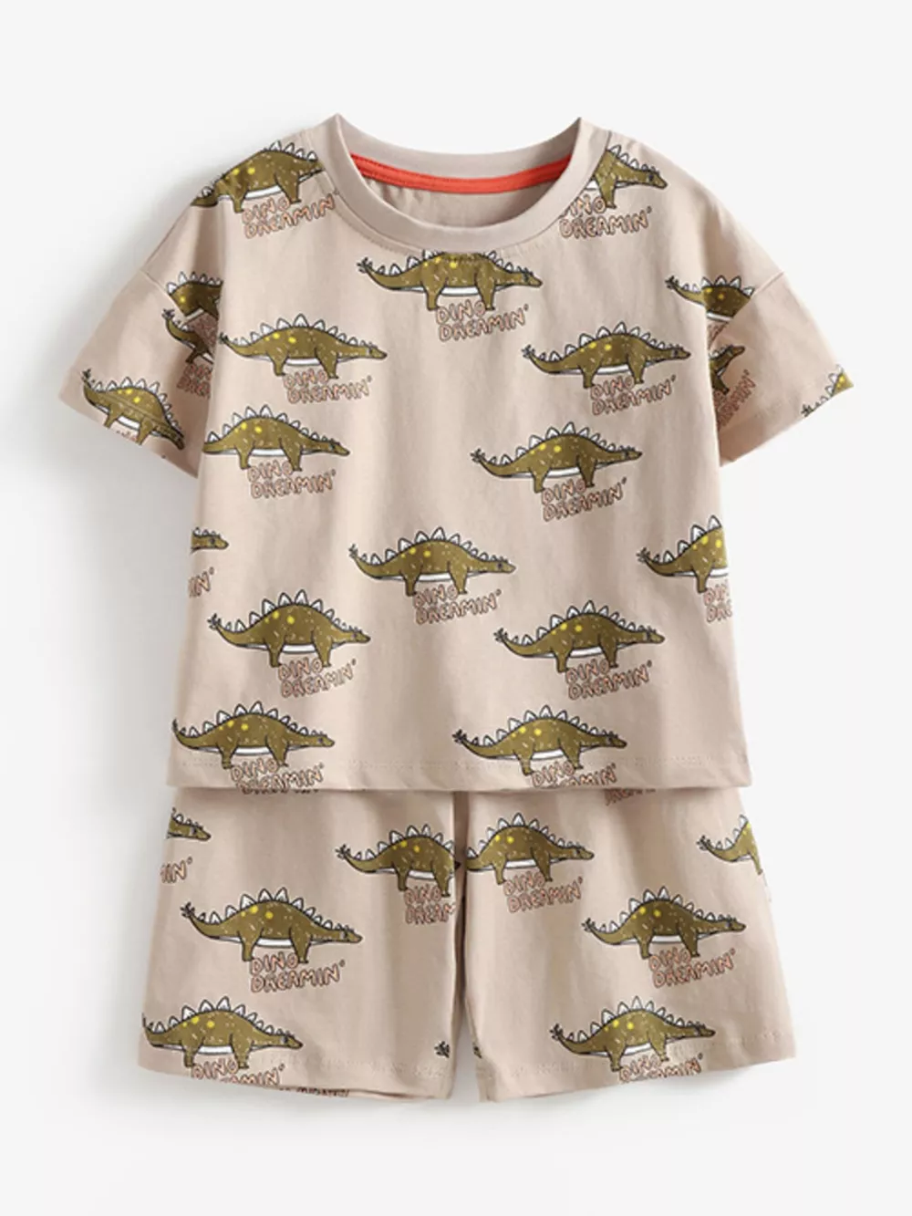 Children's Dinosaur Print Tee and Shorts Set, image 2