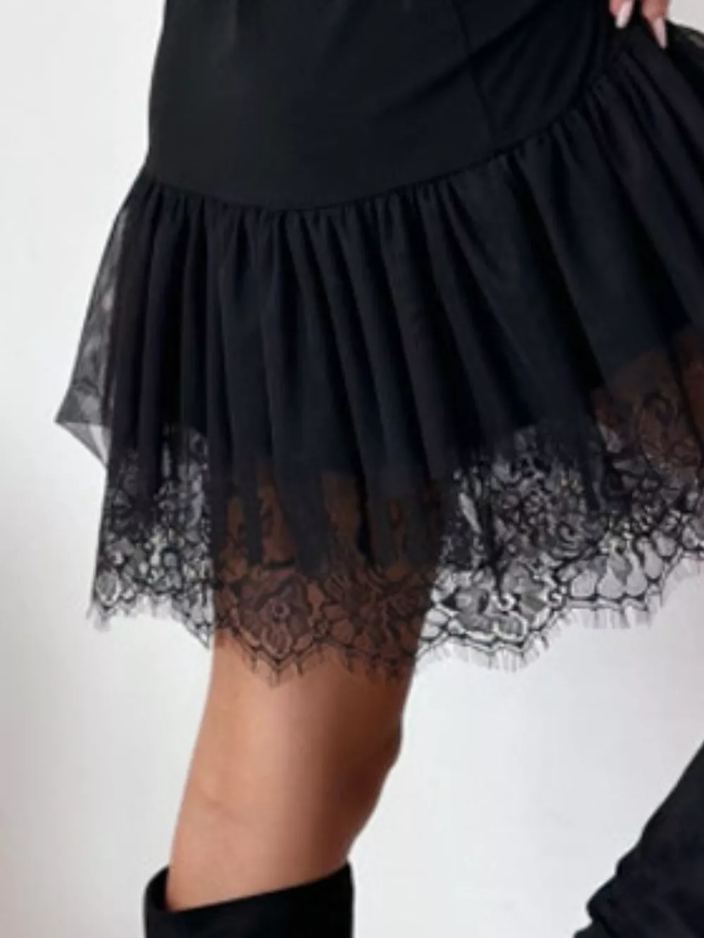 Sleeveless Tulle Hem Mini Dress, image 5