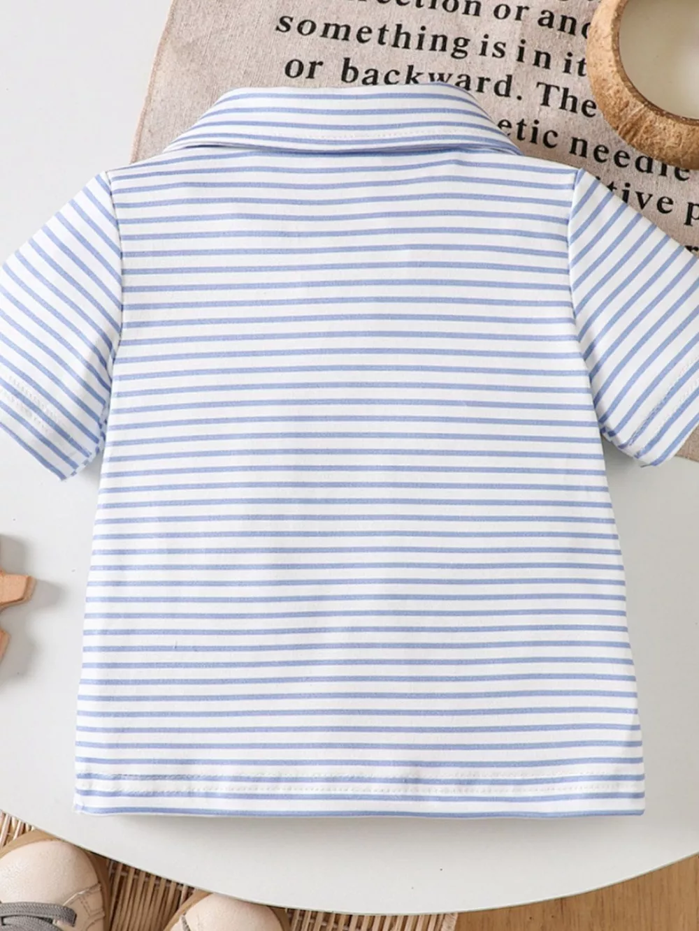 Children's Striped Embroidered Duck Polo, image 16