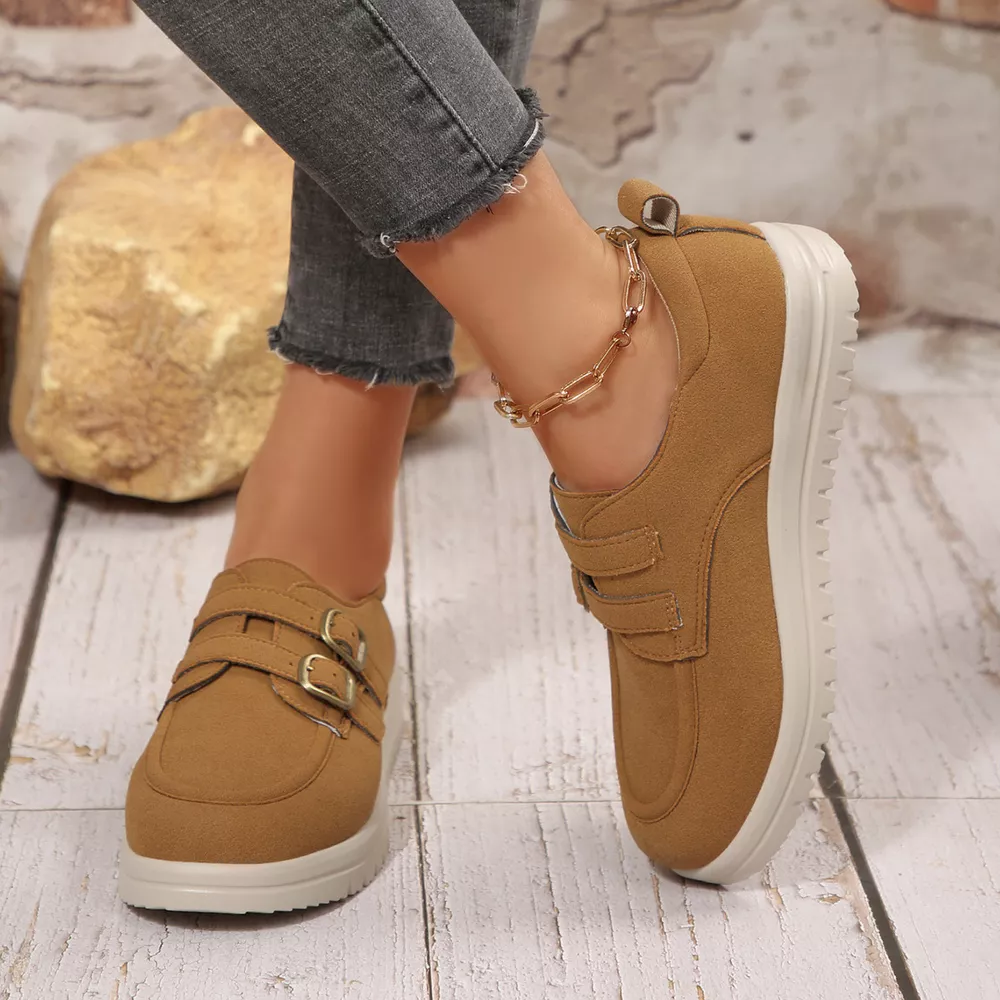 Buckle Accent Casual Loafers, image 3