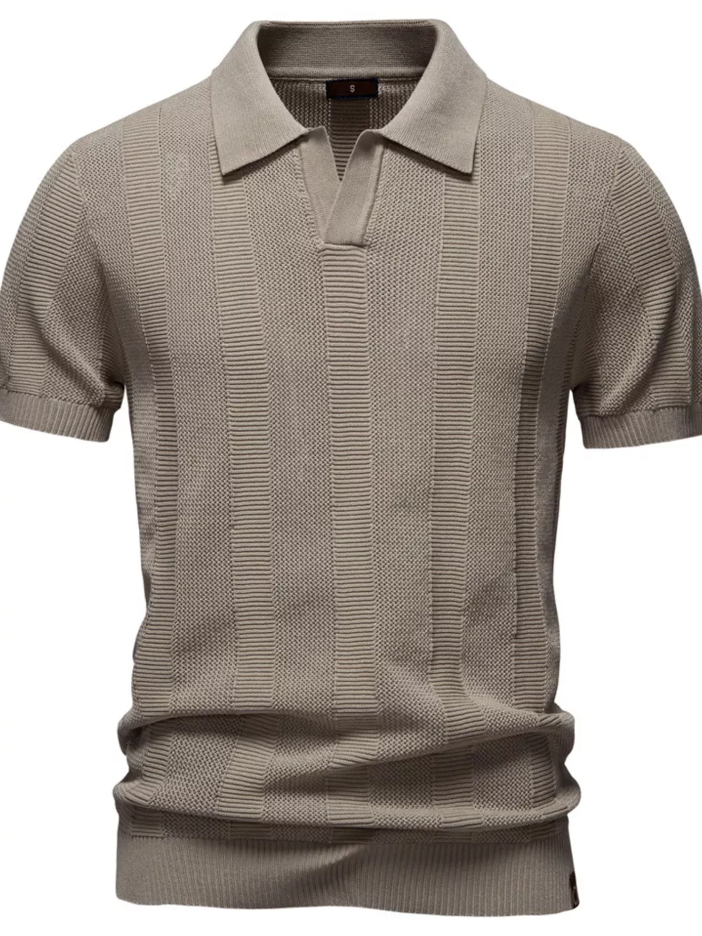 Men's Classic Short Sleeve Knit Polo Shirt, image 7