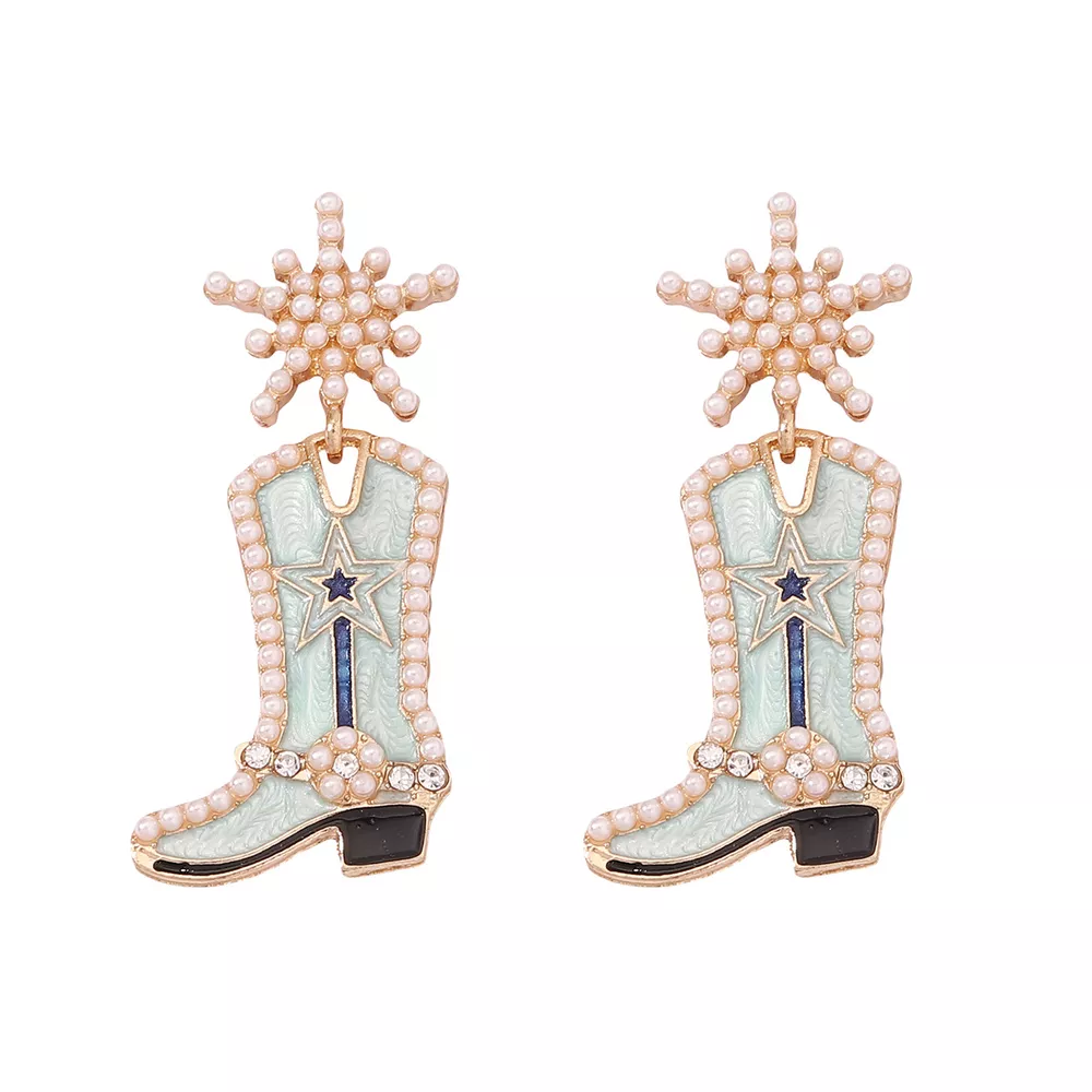 Cowgirl Boot Dangle Earrings, image 7
