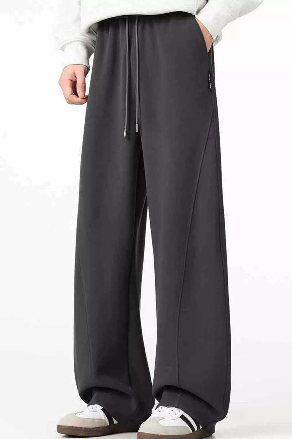 Men's Plus Size Loose Fit Casual Drawstring Pants, image 5