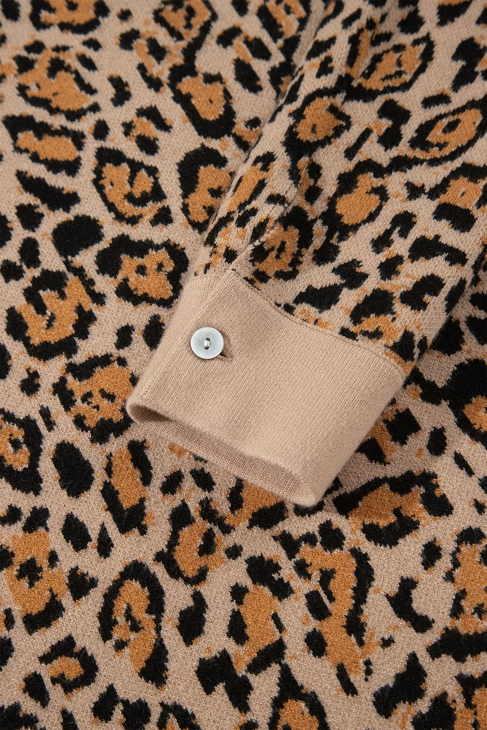 Leopard Print Button-Up Cardigan Long Sleeve Cardigans, image 13