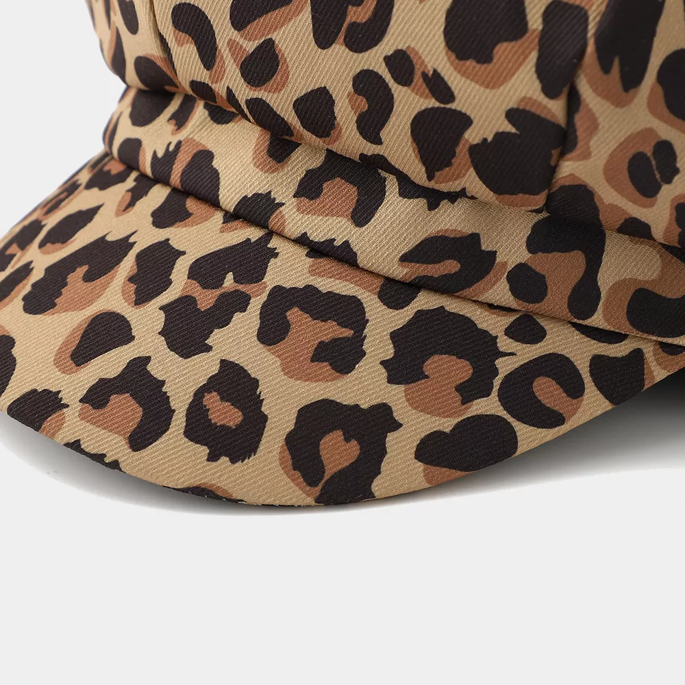 Animal Print Newsboy Hat, image 5