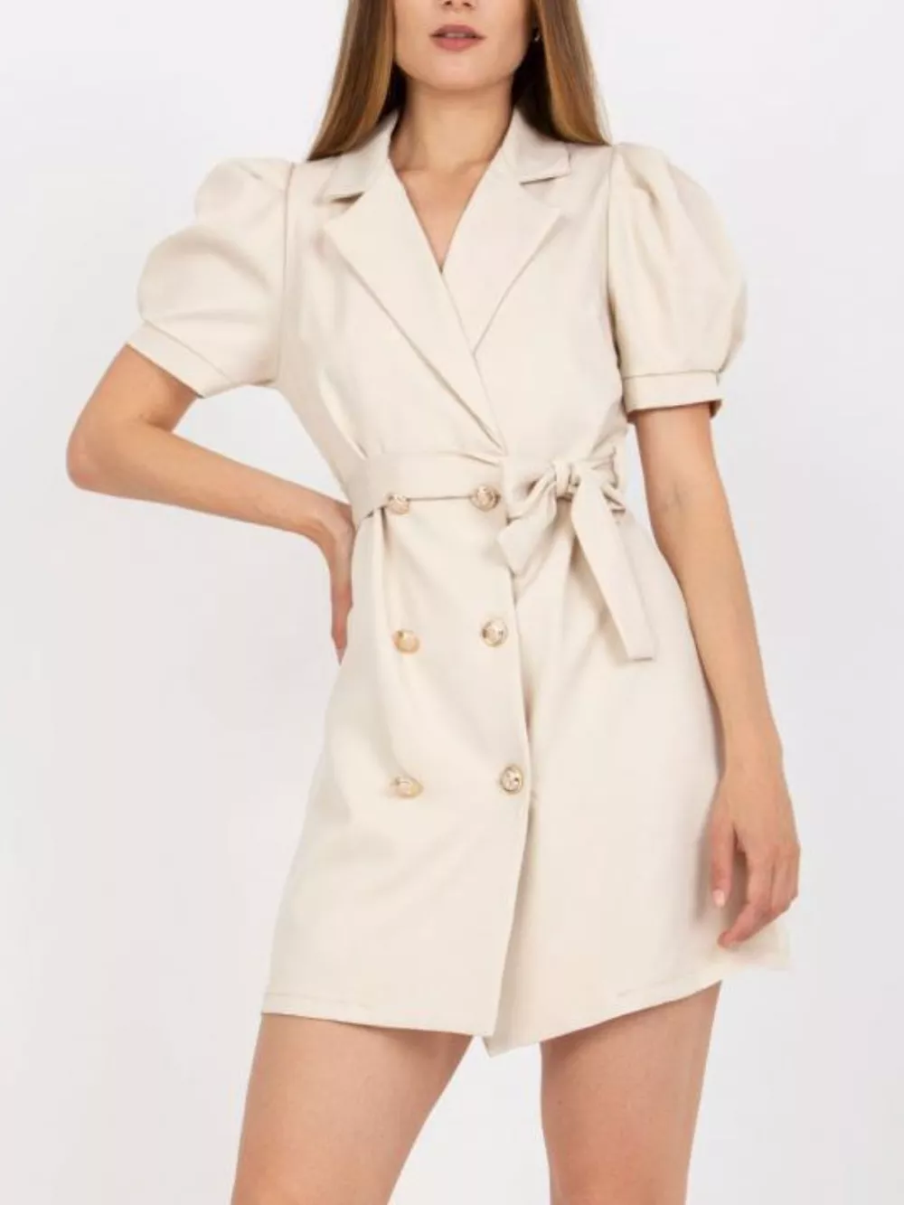 Blazer Style Tie Waist Mini Dress, image 13