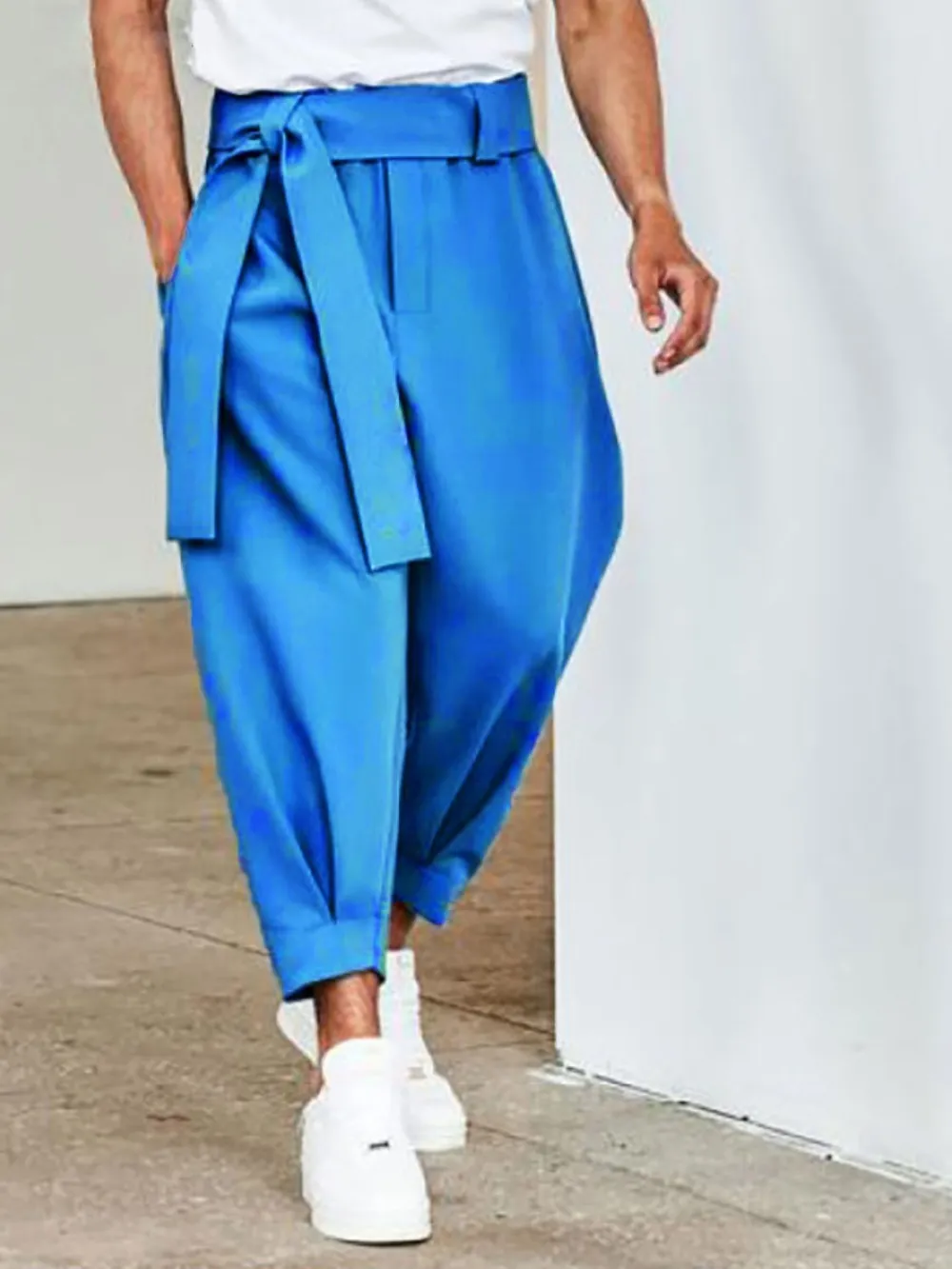 Men's Full Size Mid Rise Cropped Pants Plus Size, image 2