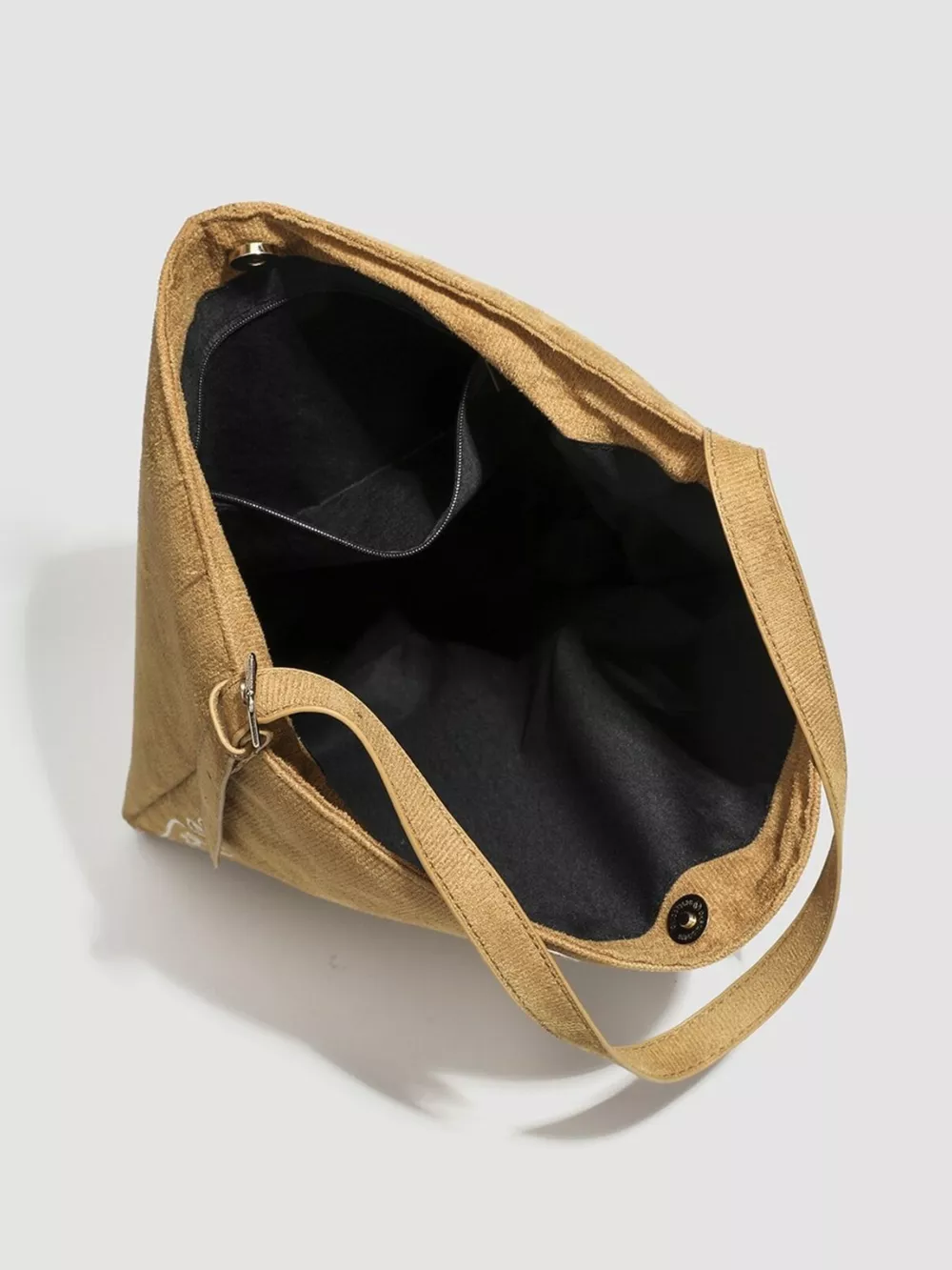 Embroidered Suede Handbag, image 7