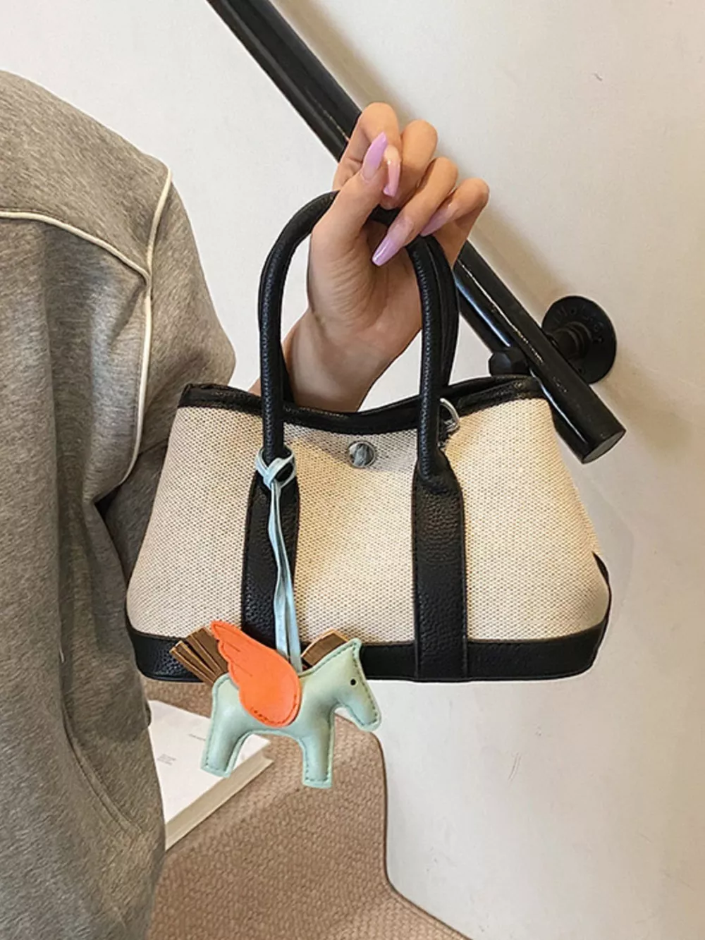 Contrast Crossbody Bag, image 5