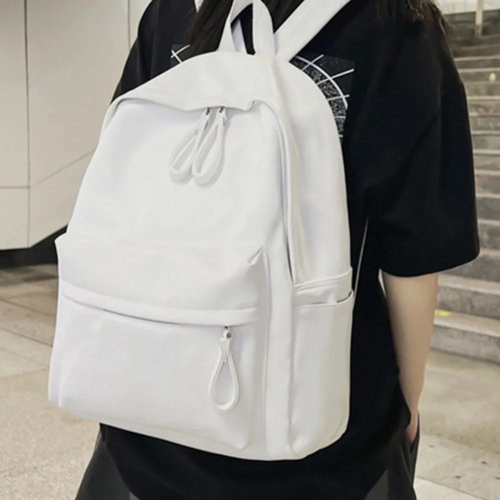 PU Leather Zip Backpack Bag, image 17