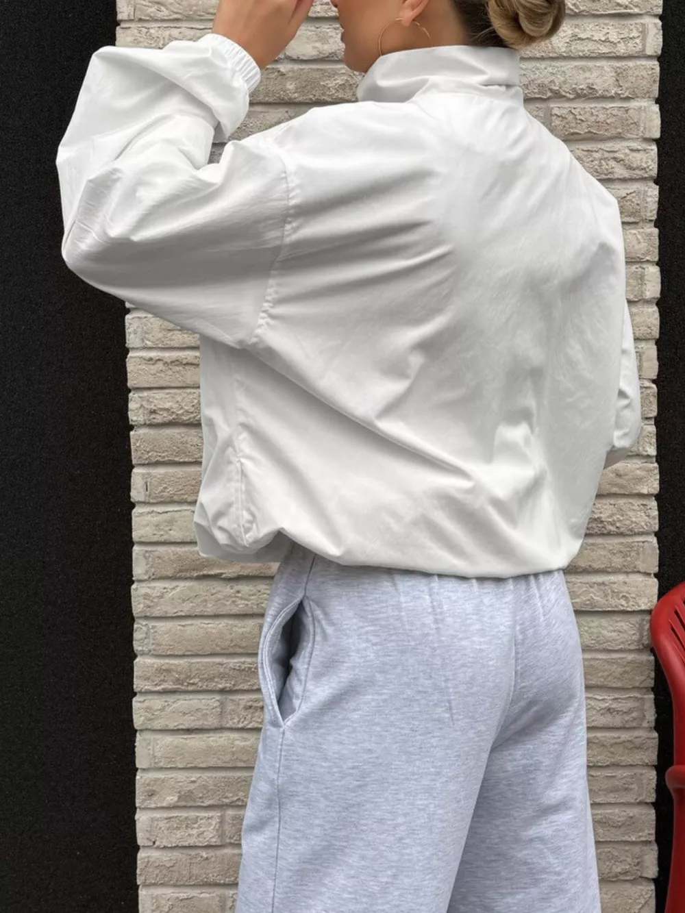 Zip Up Dropped Shoulder Jacket, image 13
