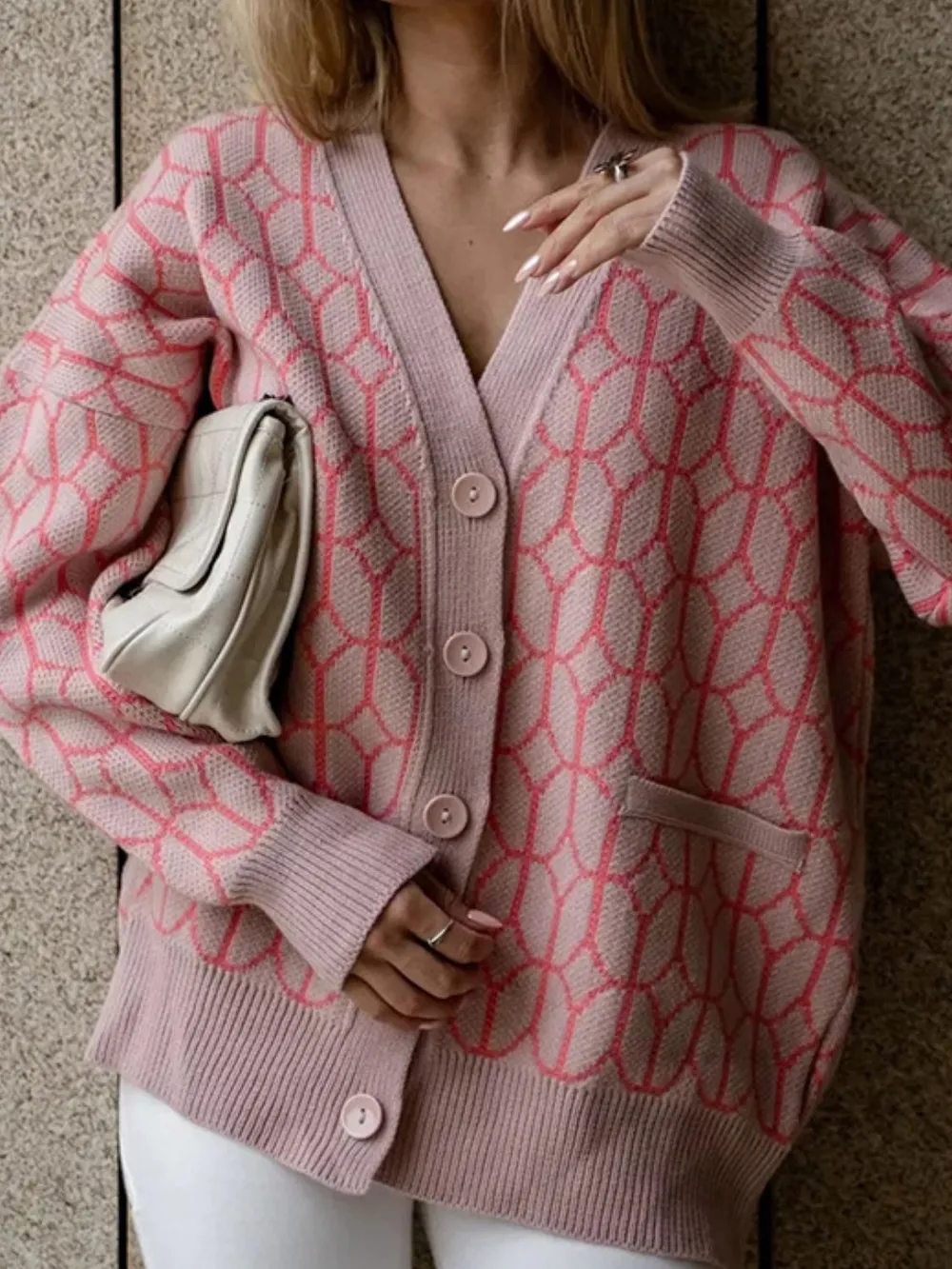 Button Up Long Sleeve Cardigan, image 4