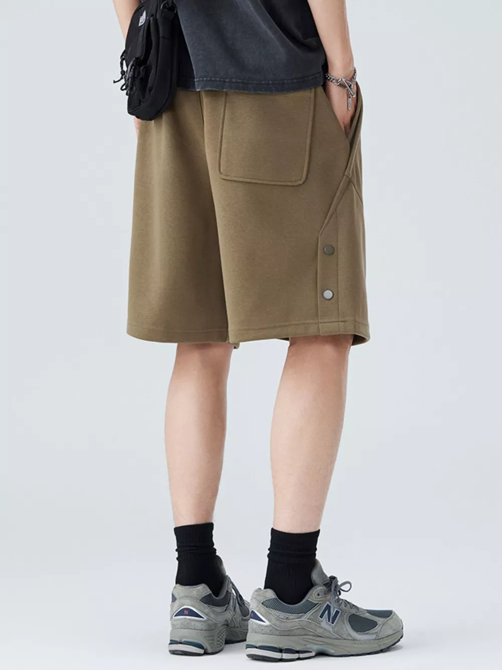 Men's Plus Size Casual Comfort Drawstring Shorts, image 5